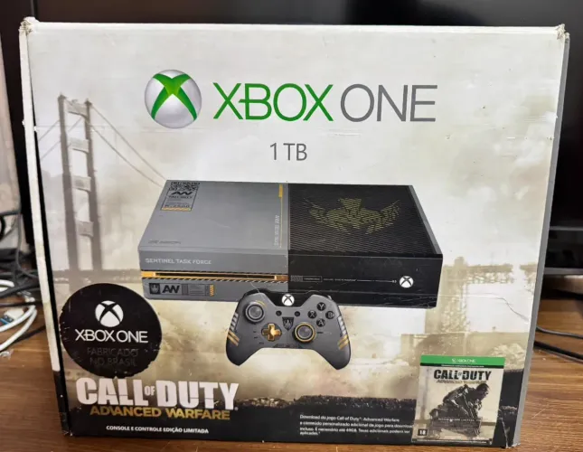 Xbox One 1TB Edição CoD AW + 4 Jogos