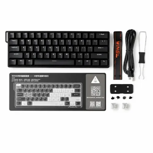Aula Win60 Teclado Magnético Rapid Trigger RGB 8k Polling Rate