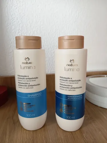 Kit Natura Lumina Shampoo + Condicionador Hidratação Antipoluição - 300 ml