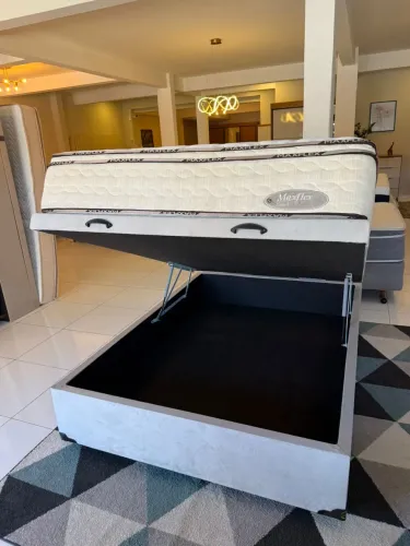 Cama BAÚ CASAL MAXFLEX SEMINOVO TOP - Entrego!