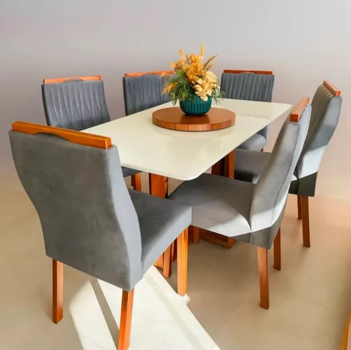 Mesa de Jantar com 6cadeiras