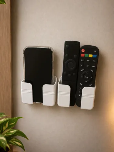 Suporte de parede para celular e controles