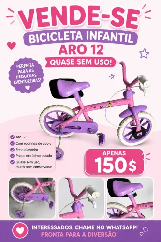 Bicicleta infantil aro 12