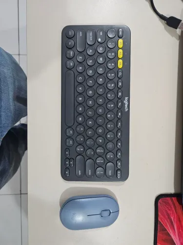 Teclado bluetooth sem fio logitech k380 + Mouse Pebble M350 bluetooth