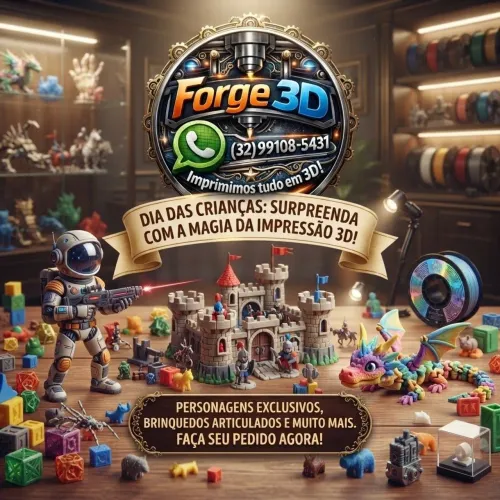 Dia das Crianças Presente 3D