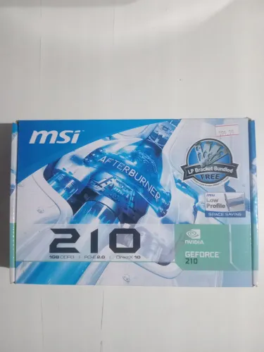 placa de vídeo MSI GeForce 210 (modelo N210-MD1G/D3).