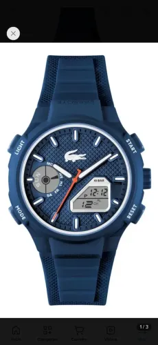 Relógio Lacoste LC33 Borracha Azul ORIGINAL com Nota Fiscal da VIVARA!