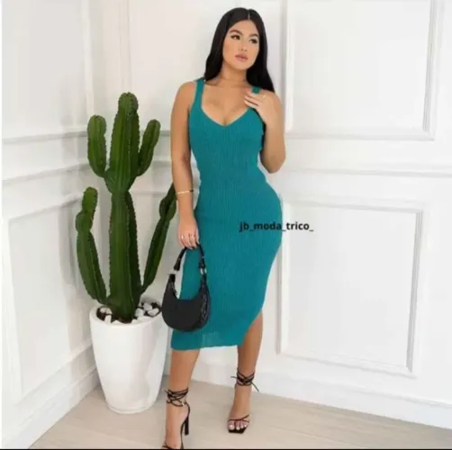 Vestido tricô 