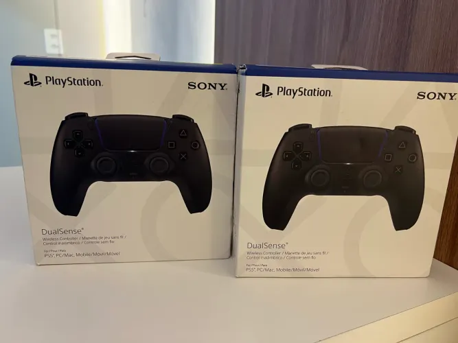 Controle PS5 DualSense Midnight Black (Preto) - Original na Caixa