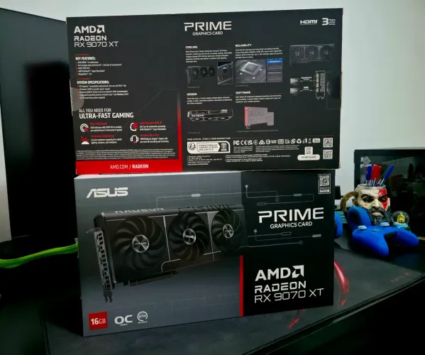 Placa de vídeo RX 9070 XT 16GB Asus Prime, Lacrada (aceito vídeo game na troca)