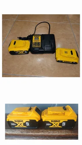 Baterias dewalt e carregador 