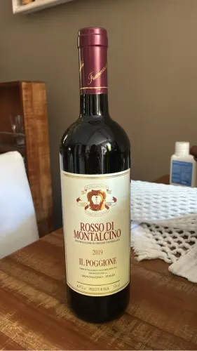 vinho é o Rosso di Montalcino da safra 2019