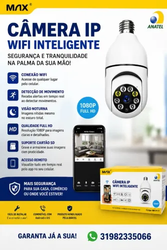 Camera externa 360 graus visão noturna!