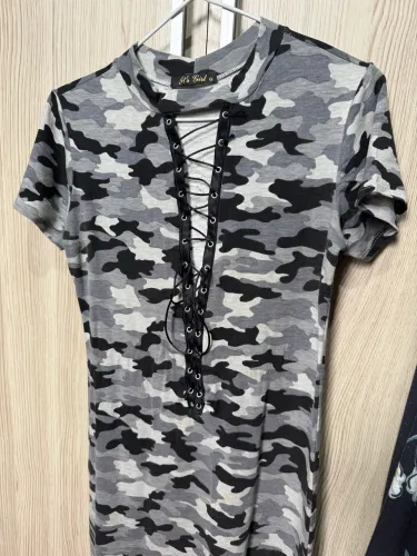 Vestido cinza exercito feminino 