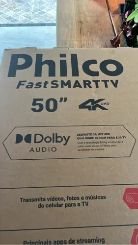 TV PHILCO 50 POLEGADAS NA CAIXA