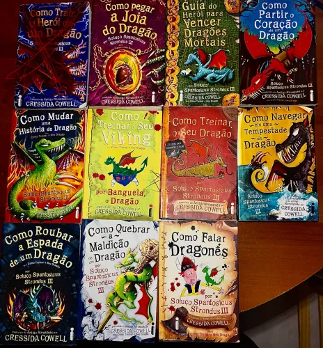 Coleção Quase Completa Como Treinar o Seu Dragão (10 Livros) - Ótimo Estado