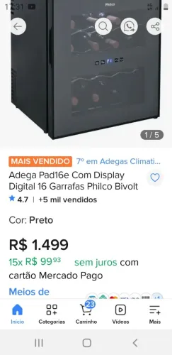 Adega Philco Pad 16e