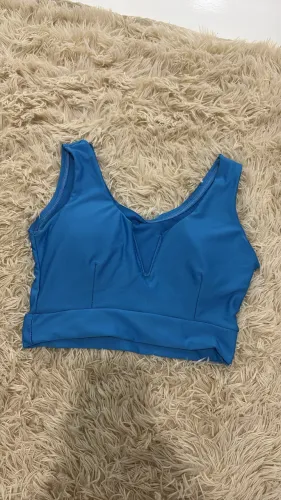 Cropped azul