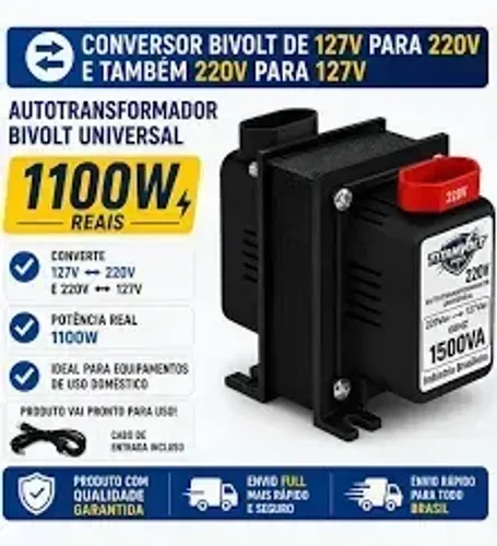 transformador de 1500va  novos e lacrados