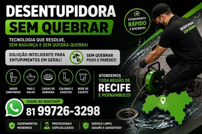 DESENTUPIDORA SEM QUEBRAR