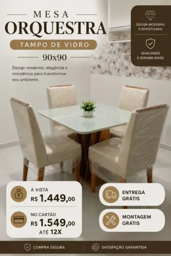 Mesa // completa de jantar luxuosa promoção