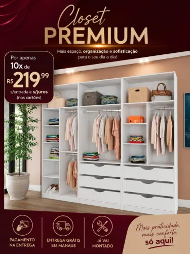 Closet Premium em mdf