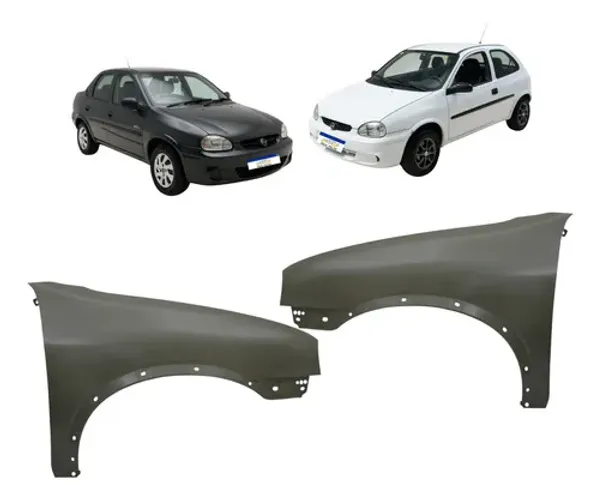 Par Paralama Dianteiro Corsa 1994 A 2002 Pickup 1998 A 2003 