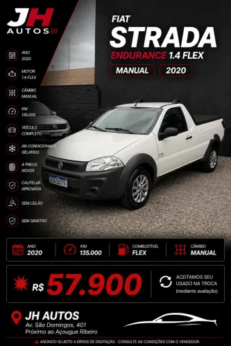 Fiat Strada Working Hard 1.4 Fire Flex 8V CS 2020
