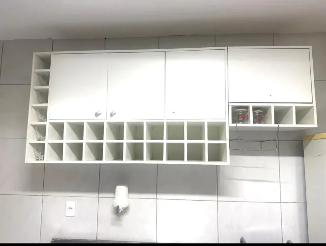 Armário cozinha branco