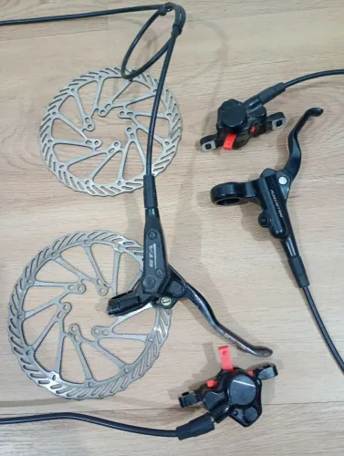 1 par de Freio hidráulico MTB com discos