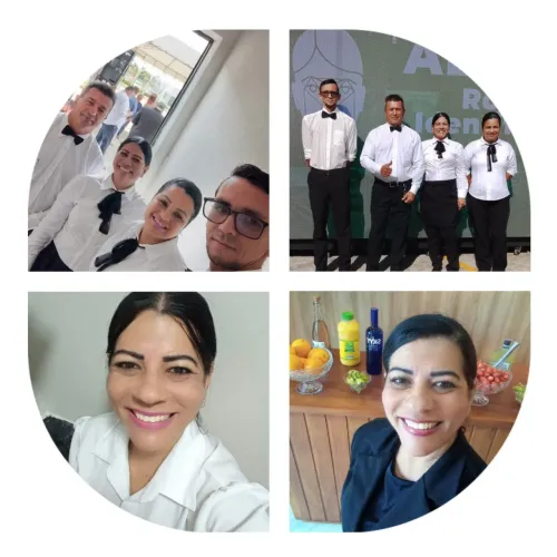 Garçom na promoção    