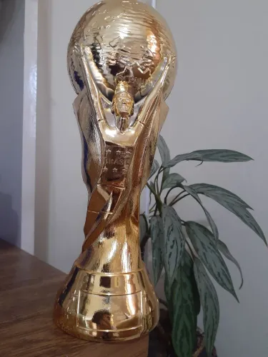 Troféu da copa material plástico