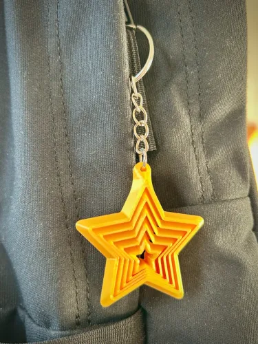 Chaveiro Fidget Estrela - Estiloso & Divertido!