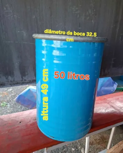 Tamborzinhos de ferro 50 litros ( medidas na foto)
