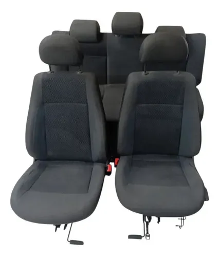 Jogo Banco Tecido Volkswagen Gol G6 2013 2014 Detalhe Preto