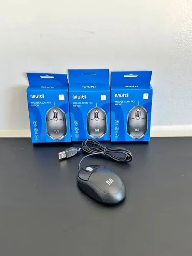 Mouse Multilaser MO300 com Fio USB 1200 DPI - Conforto e Precisão no Dia a Dia