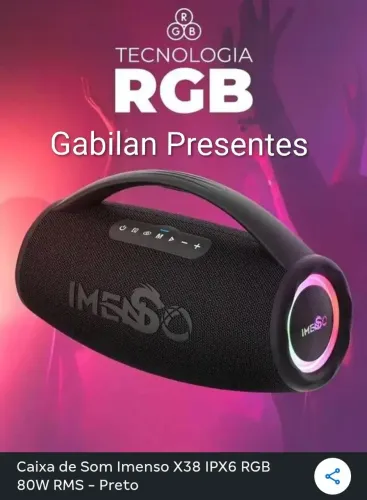 Caixa de som Imenso x38 (80wats real)
