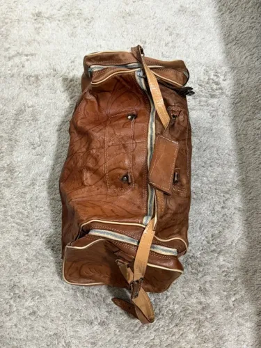Bolsa Mala Mochila de Couro