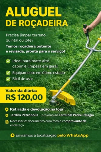 Alugo roçadeira