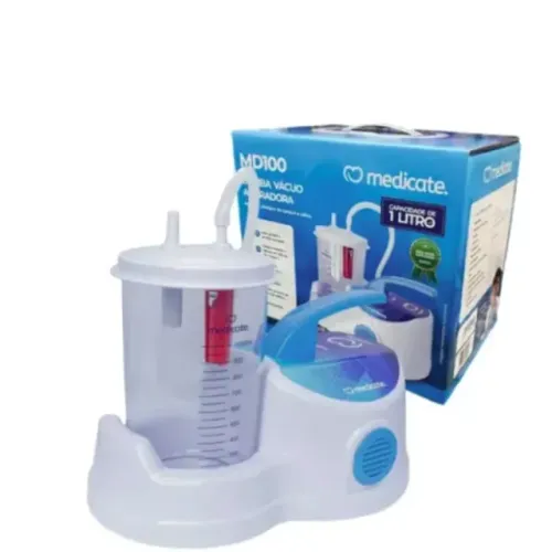 Aspirador Portátil de Sangue e Saliva Medicate MD100 Cor Branco 110V/220V
