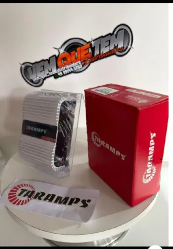 Força amplificada Taramps de 400W. 4 canais 
