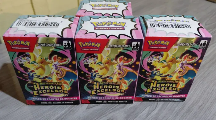 Combo de boosters Heróis Excelsos pokémon