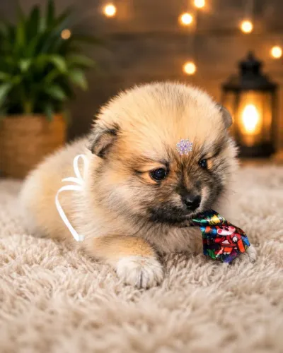 Spitz alemão anão ursinho último macho só 1950 até 12 vezes