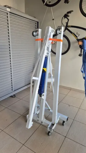 Guincho hidráulico girafa dobrável 8 toneladas