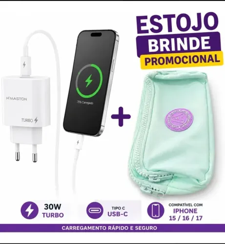 Carregador turbo turbo tipo c 30w