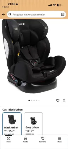 Cadeirinha de carro(bebê)