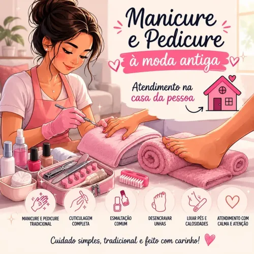 Manicure e Pedicure à domicílio