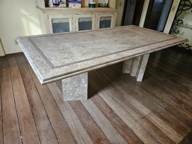 Mesa de mármore 222 x 114 x 80 cm