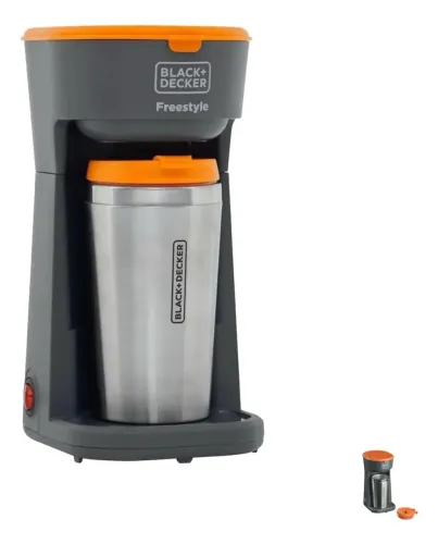 Cafeteira Elétrica Individual com Copo Inox Black Decker - 110v