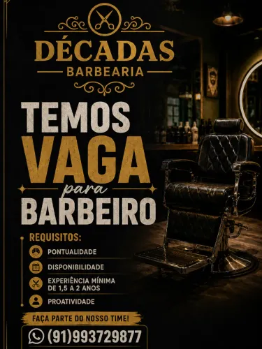 Vaga para Barbeiro (A)